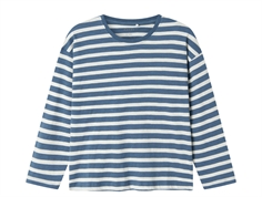 Name It china blue/cloud dancer striped top